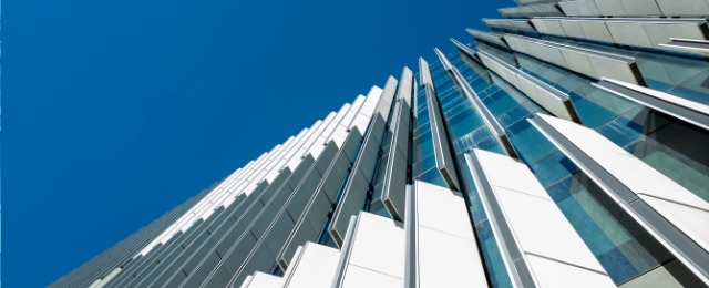 a tall modern office building exterior