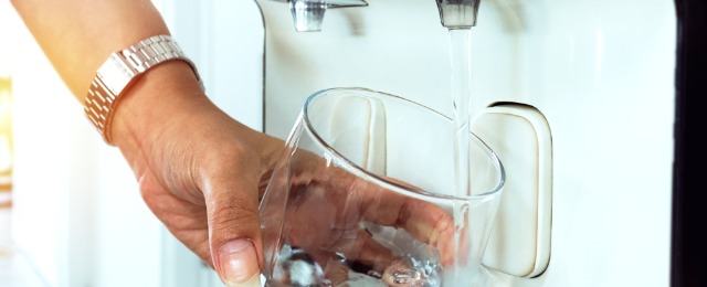 Filling Water from a Water Purifier