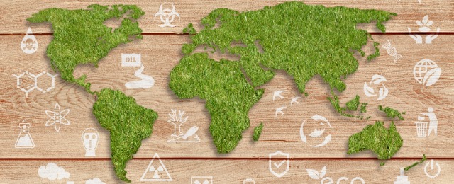 Ecology concept: sustainable World