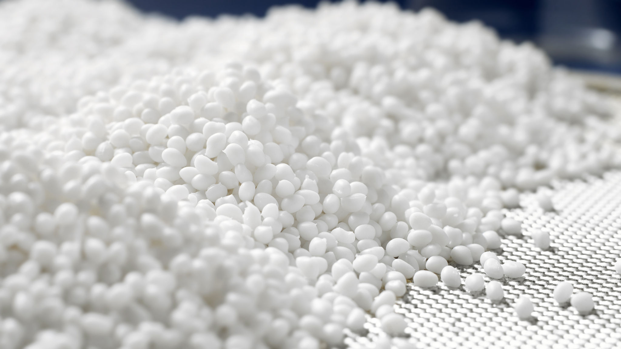 plastic polymer granule in a laboratory